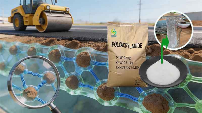 Từ xử l&yacute; nước thải đến x&acirc;y dựng đường xanh: C&aacute;ch mạng c&ocirc;ng nghiệp của polyacrylamide trong x&acirc;y dựng đường