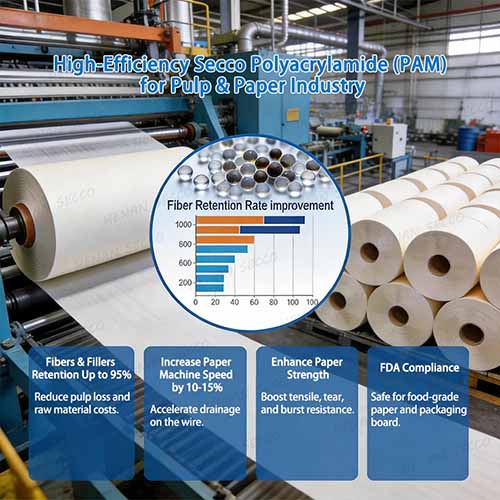 Bộ tăng cường cốt lõi để tối ưu hóa quy trình làm giấy - Ứng dụng đa kịch bản và thực hành lựa chọn polyacrylamide trong ngành công nghiệp giấy
